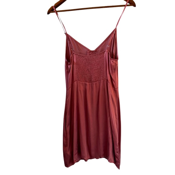 Abercrombie & Fitch NEW Satin Slip Mini Dress In Dusty Rose Size M - Picture 9 of 15